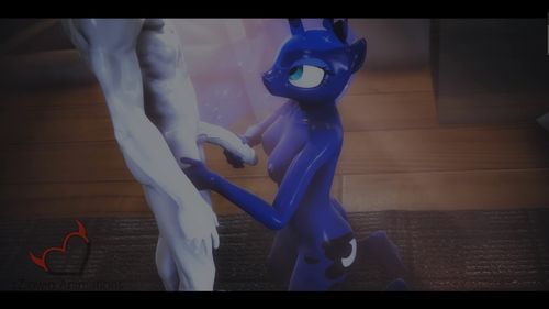 Luna x Shining [uncen] [2016, 3D Animations, Oral, Pony, Mlp, Furry, Mastyrbation] [1080p]