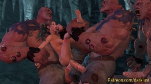 Darklust Orgies With Giant Monsters [2019,Lara Croft,Hardcore,Double Penetration,1080p,Eng]