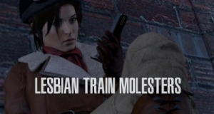 Lesbian Train [2018,Brunette,Outdoor,Piercing,1080p,Eng]