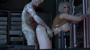 Ada and Ashley VS Zombie orgy no infected