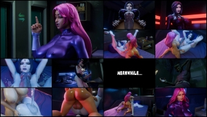 Starfire Vs  Raven – Full Animation [FenderBlender3D]